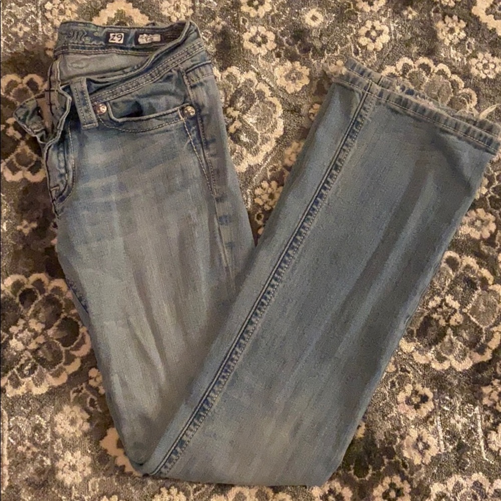 Miss Me Boot Leg Blue Jeans